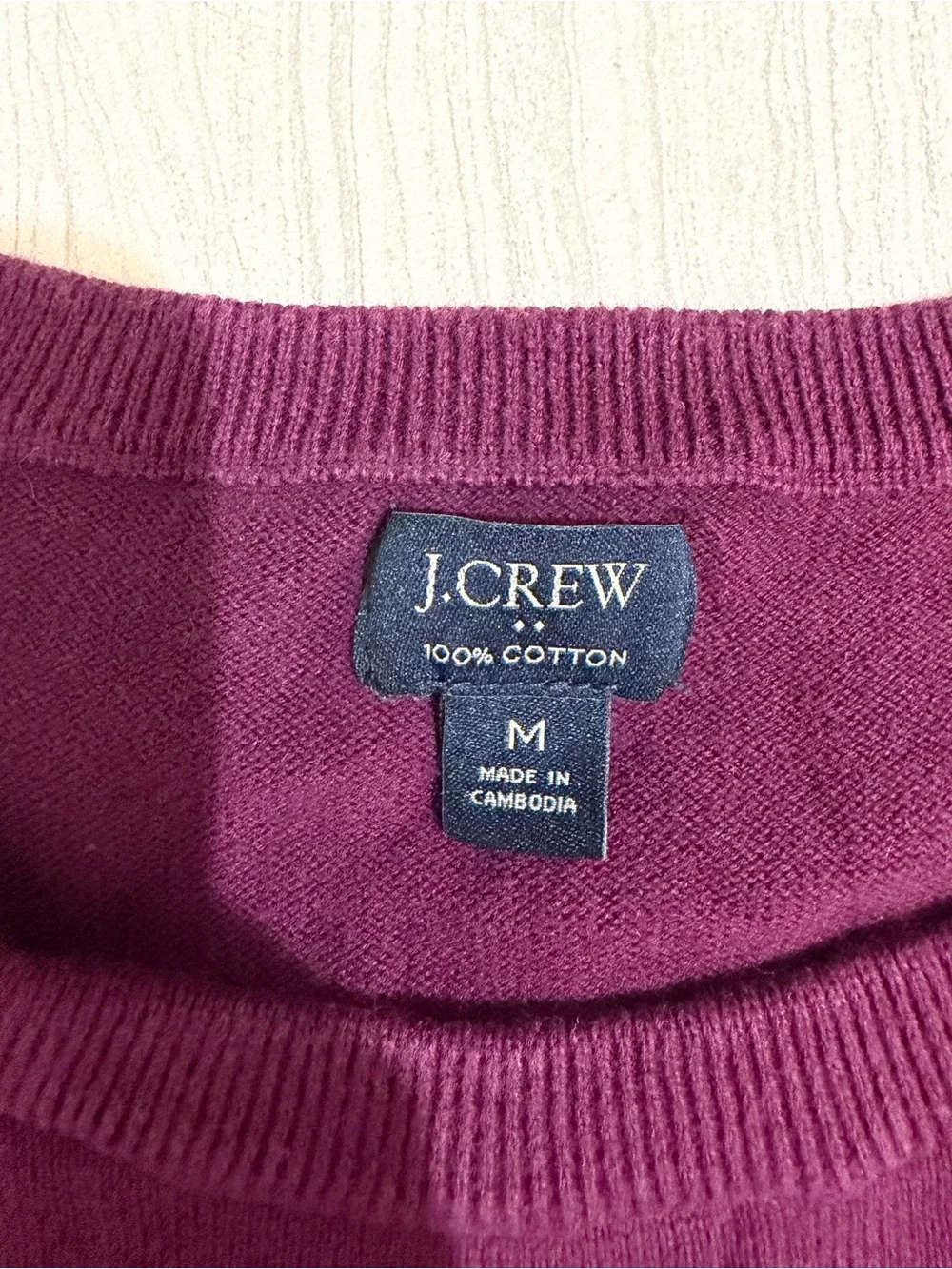 J. Crew Men’s Crewneck Sweater in Wine